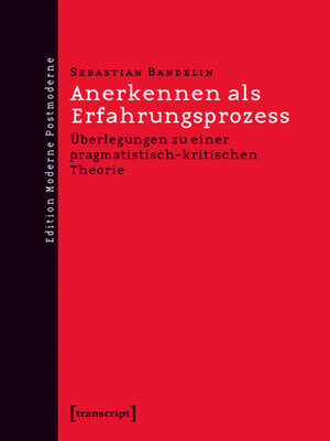 cover image of Anerkennen als Erfahrungsprozess